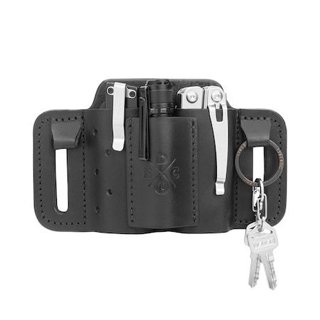 1791 Everyday Carry Tool Organizer for XS/S Multitool, Flashlight with Medium Flex & Easy-Slide Belt Attachment WEB-MN-ES-MF-BLK-A